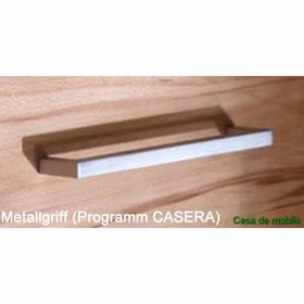 CASERA Metallgriff Kernbuche, Wildeiche natur oder Bianco geölt Casa de mobila Goslar