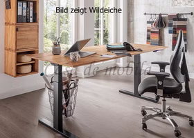 Tisch elektrisch höhenverstellbar FLORENZ 140x70cm Kernbuche geölt von Casademobila Goslar