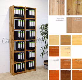 Büro Bücherregal 92x236x33cm CONTRA Massivholz von Casademobila Goslar Büro Bücherregal 92x236x33cm CONTRA Massivholz von Casademobila Goslar