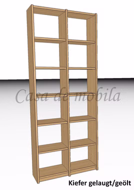 Massivholz Aktenregal 92x236x33cm CONTRA kiefer massiv gelaugt geölt Casademobila Goslar Massivholz Aktenregal 92x236x33cm CONTRA kiefer massiv gelaugt geölt Casademobila Goslar
