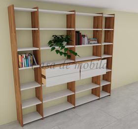 Bücherregal 265x236x33cm CONTRA Massivholz 2farbig von Casademobila Goslar Bücherregal 265x236x33cm CONTRA Massivholz 2farbig von Casademobila Goslar