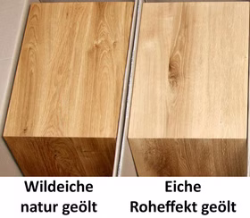 Hängeschrank rechts 52x138x40cm WALBORG Eiche massiv geölt von Casademobila Goslar