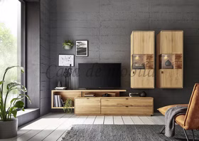 Hängeschrank rechts 52x138x40cm WALBORG Eiche massiv geölt von Casademobila Goslar