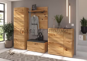 Dielenkommode Pinos 99x109x38cm Wildeiche massiv natur geölt casa de mobila goslar Osika