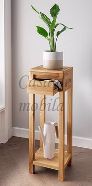 Massivholz Blumentisch HARZ 30x90x30cm Wildeiche Hirnholz Beistelltisch natur geölt von Casademobila Goslar Massivholz Blumentisch HARZ 30x90x30cm Wildeiche Hirnholz Beistelltisch natur geölt von Casademobila Goslar