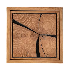 Hängeschrank 34x34x20cm HARZ Wildeiche massiv geölt Hirnholz von Casademobila Goslar