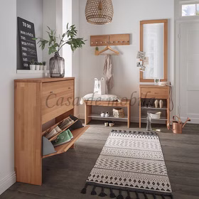 Dielenkommode mit Schuhablage 50x76x35cm GOMMA Kernbuche massiv geölt von Casademobila Goslar Dielenkommode mit Schuhablage 50x76x35cm GOMMA Kernbuche massiv geölt von Casademobila Goslar