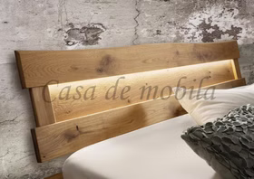 Massivholz Doppelbett WOODSTOCK Wildeiche mit Baumkante, Kopfteil beleuchtet Licht Lampe TPT Casa de Mobila Massivholz Doppelbett WOODSTOCK Wildeiche mit Baumkante, Kopfteil beleuchtet Licht Lampe TPT Casa de Mobila
