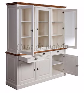 Küchenschrank OAKDALE 185x214x53cm Birke teilmassiv weiß lackiert Wildeiche natur geölt von Casademobila Goslar Küchenschrank OAKDALE 185x214x53cm Birke teilmassiv weiß lackiert Wildeiche natur geölt von Casademobila Goslar