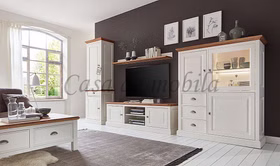 Highboard landhaus 132x154x48cm OAKDALE Birke / MDF weiß / Wildeiche massiv natur geölt von Casa de mobila Goslar Highboard landhaus 132x154x48cm OAKDALE Birke / MDF weiß / Wildeiche massiv natur geölt von Casa de mobila Goslar