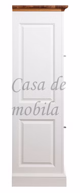 Highboard 102x154x48cm OAKDALE Birke / MDF weiß / Wildeiche natur geölt von Casademobila Goslar
