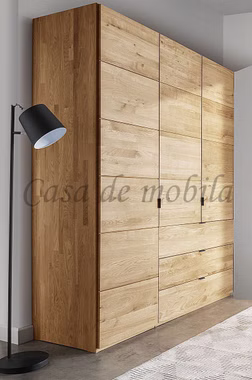 Schubladen-Schrank 3türig COLORADO 183x216x60cm Massivholz natur geölt von Casademobila Goslar
