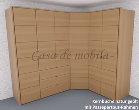 Eck-Kleiderschrank 6türig COLORADO 237x216x188cm Massivholz natur geölt von Casademobila Goslar Eck-Kleiderschrank 6türig COLORADO 237x216x188cm Massivholz natur geölt von Casademobila Goslar
