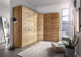 Eck-Kleiderschrank 6türig COLORADO 237x216x188cm Massivholz natur geölt von Casademobila Goslar Eck-Kleiderschrank 6türig COLORADO 237x216x188cm Eiche massiv natur geölt von Casademobila Goslar