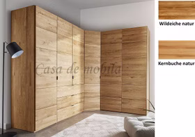 Eck-Kleiderschrank 6türig COLORADO 237x216x188cm Massivholz natur geölt von Casademobila Goslar Eck-Kleiderschrank 6türig COLORADO 237x216x188cm Eiche oder Buche massiv natur geölt von Casademobila Goslar