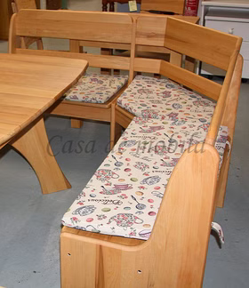 Massivholz Eckbank mit Stauraum TORBEN 171x90x126cm Kernbuche massiv natur geölt Casa de mobila Goslar