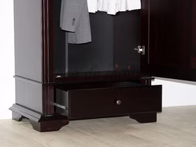 dekorative sockel für Kleiderschrank DAHLIA Fichte massiv braun kolonialstil casademobila