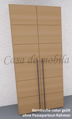 Kleiderschrank 2-türig COLORADO 121x235x60cm Massivholz Front 6 G7 Drehtürenschrank mit holztüren 2türig COLORADO 121x235x60cm kernbuche massiv natur geölt von Casademobila Goslar