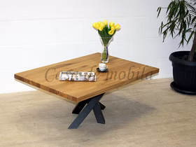 Massivholz Stubentisch PLATO 110x46x75cm Wildeiche massiv geölt gerade Kante Spinnenfuß von Casademobila Goslar Massivholz Stubentisch PLATO 110x46x75cm Wildeiche massiv geölt gerade Kante Spinnenfuß von Casademobila Goslar
