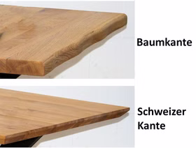 Couchtisch 110x46x75cm PLATO Wildeiche geölt Doppel-X-Gestell Couchtischplatten 110x46x75cm PLATO Wildeiche massiv geölt von Casa de mobila Goslar