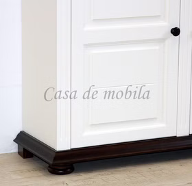 Schuhschrank 115x115x38cm MONA Landhaus Fichte massiv altweiß 2farbig von Casademobila Goslar