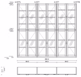 Bücherschrank mit Glastüren 262x236x33cm CONTRA Massivholz Massivholz Bücherschrank mit glastüren 262x236x33cm CONTRA kiefer massiv weiß lackiert von Casademobila Goslar