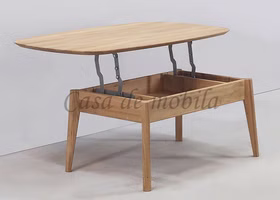 Couchtisch ROMA zum Aufklappen 115x46/67x75cm mit Ablagefach Eiche natur Couchtisch ROMA zum Aufklappen 115x46/67x75cm mit Ablagefach Eiche natur