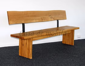bank 180cm mit baumkante eiche massiv natur geölt rückenlehen schwarze halter casademobila goslar bank 180cm mit baumkante eiche massiv natur geölt rückenlehen schwarze halter casademobila goslar