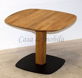 Couchtisch rund mit mittelfuß 70x51x70cm ROMA Eichenholz geölt Massivholz Couchtisch rund mit mittelfuß 70x51x70cm ROMA Eiche massiv geölt Casa de mobila Goslar