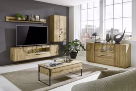 Wohnzimmer Set FÖHR Alois Garthaus Eiche massiv Kommode Vitrine TV-Kommode Wandboard Couchtisch casademobila Goslar Wohnzimmer Set FÖHR Alois Garthaus Eiche massiv Kommode Vitrine TV-Kommode Wandboard Couchtisch casademobila Goslar