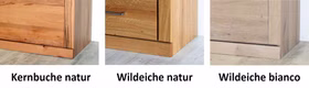 Holzarten PALERMO Kernbuche natur geölt, Wildeiche natur geölt oder Wildeiche bianco geölt Casa de mobila Goslar