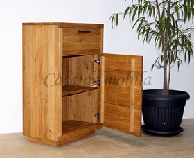 Flurkommode rechts 69x104x40cm WINDSOR Eiche geölt Schmale kommode 1 türig rechts WINDSOR 69x104x40cm Eiche massiv natur geölt Casa de mobila Goslar