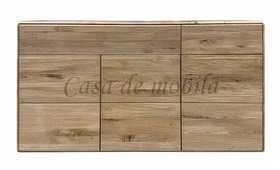 Flurkommode 3 türig OKER 149x89x40cm Wildeiche massiv natur geölt Casa de mobila Goslar