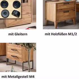 Fernsehkommode 134x68x40 MIDO Massivholz geölt MIDO metallbeine,holzbeine oder kunststoff möbelfüße verstellbar Casa de mobila Goslar
