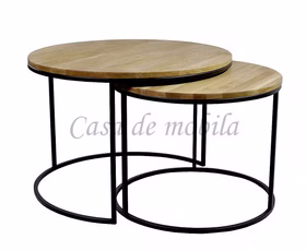 Couchtisch-Set-rund-75x50x75cm-60x45x60cm-Wildeiche-geoelt-Metall-schwarz-Andrea-92-546-3.jpg