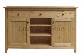 Esszimmer 2-teilig SOLVITA Kiefer massiv Sideboard Kiefer gelaugt geölt Solvita Casa de mobila Goslar