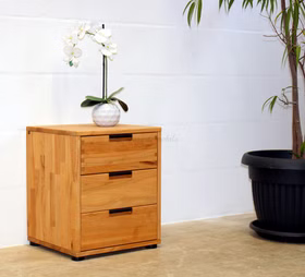 kommode mit 3 Schubladen MIDO 46x52x40cm Buche massiv natur geölt Casa de mobila Goslar kommode mit 3 Schubladen MIDO 46x52x40cm Buche massiv natur geölt Casa de mobila Goslar