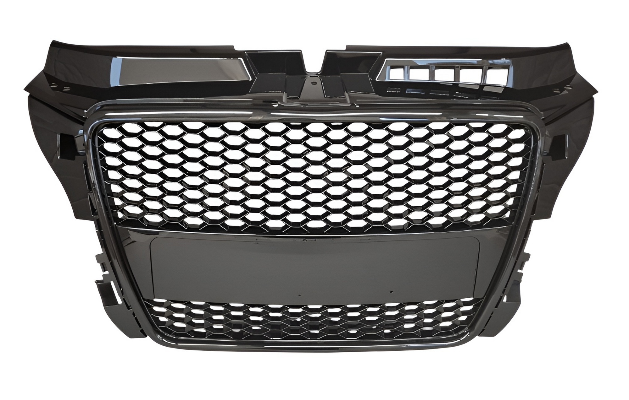 Calandre Grille Nid D'abeilles Noir Brillant compatible avec Audi A3 S3 RS3 8P 2008-2013 - 1122171 Calandre Grille Nid D'abeilles Noir Brillant compatible avec Audi A3 S3 RS3 8P 2008-2013 - 1122171