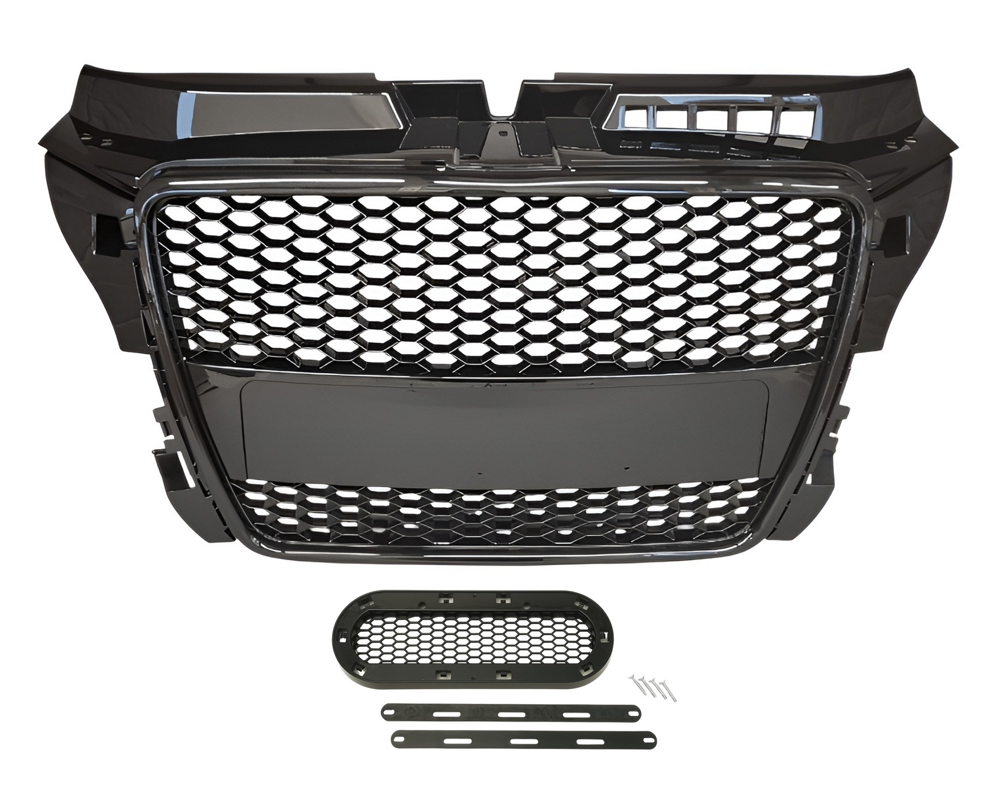 Calandre Grille Nid D'abeilles Noir Brillant compatible avec...