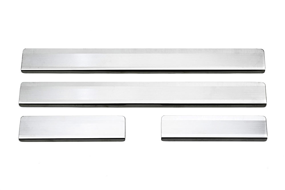 Einstiegsleisten 4-teilig mit Abkantung Edelstahl Chrom | eBay