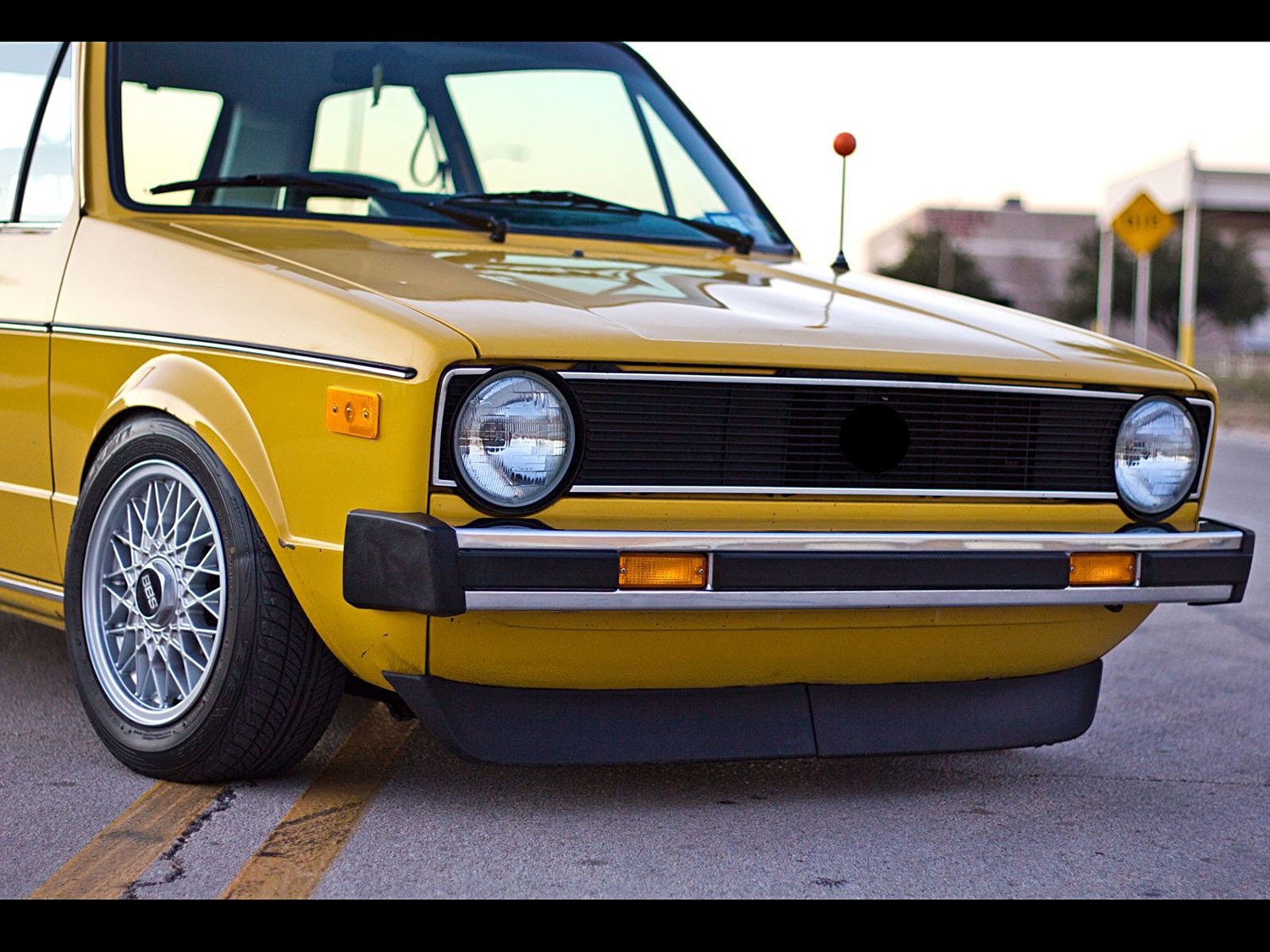 Fits for VW Golf MK1 GTI Front Big Bumper Chin Spoiler Lip