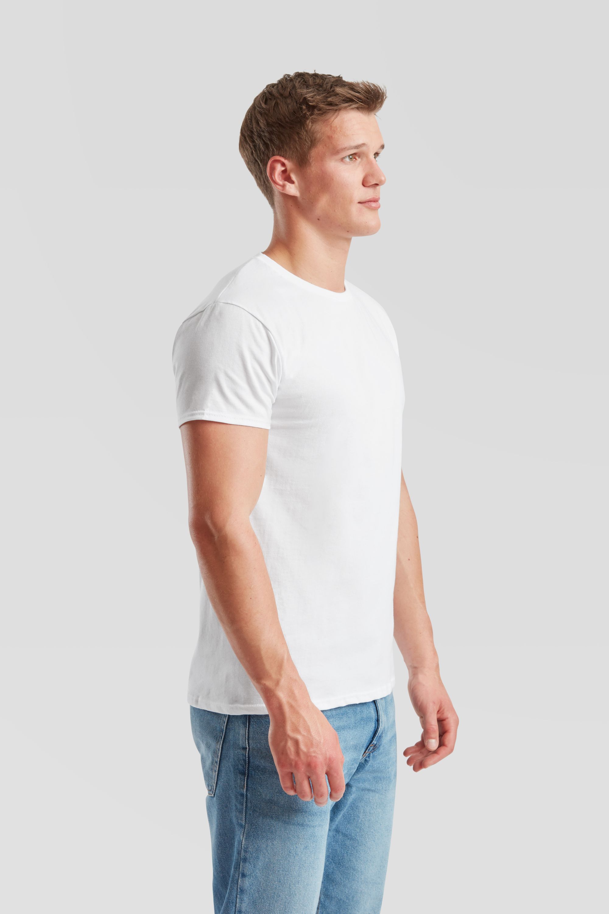 Maglietta Uomo Fruit Of The Loom 3392 – Manica Lunga, Modello Base, Tinta Unita – Capo Basic Per Ogni Stagione