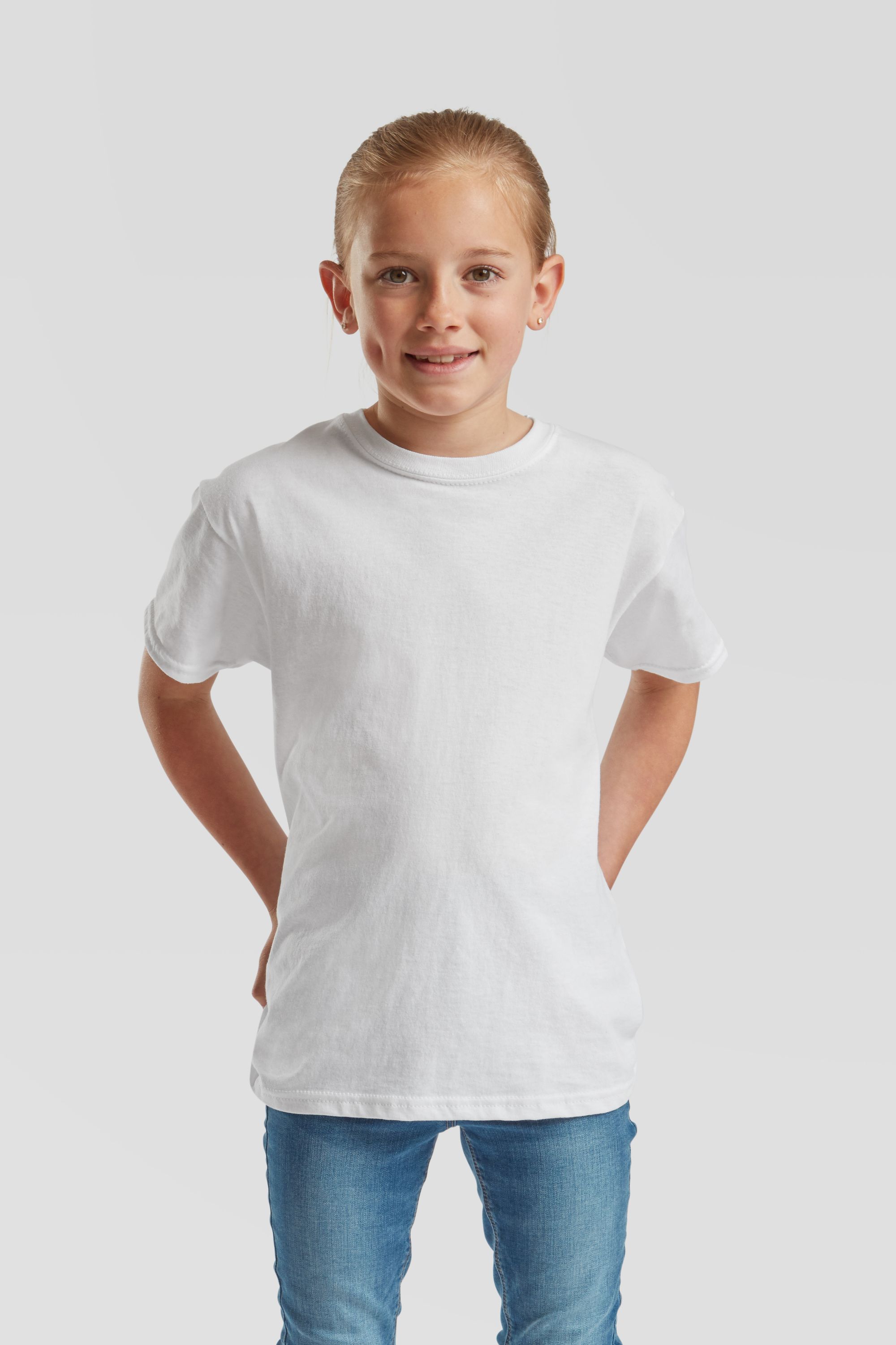 Fruit Of The Loom Kinder T-Shirt Unisex - Baumwolle Basic Shirt