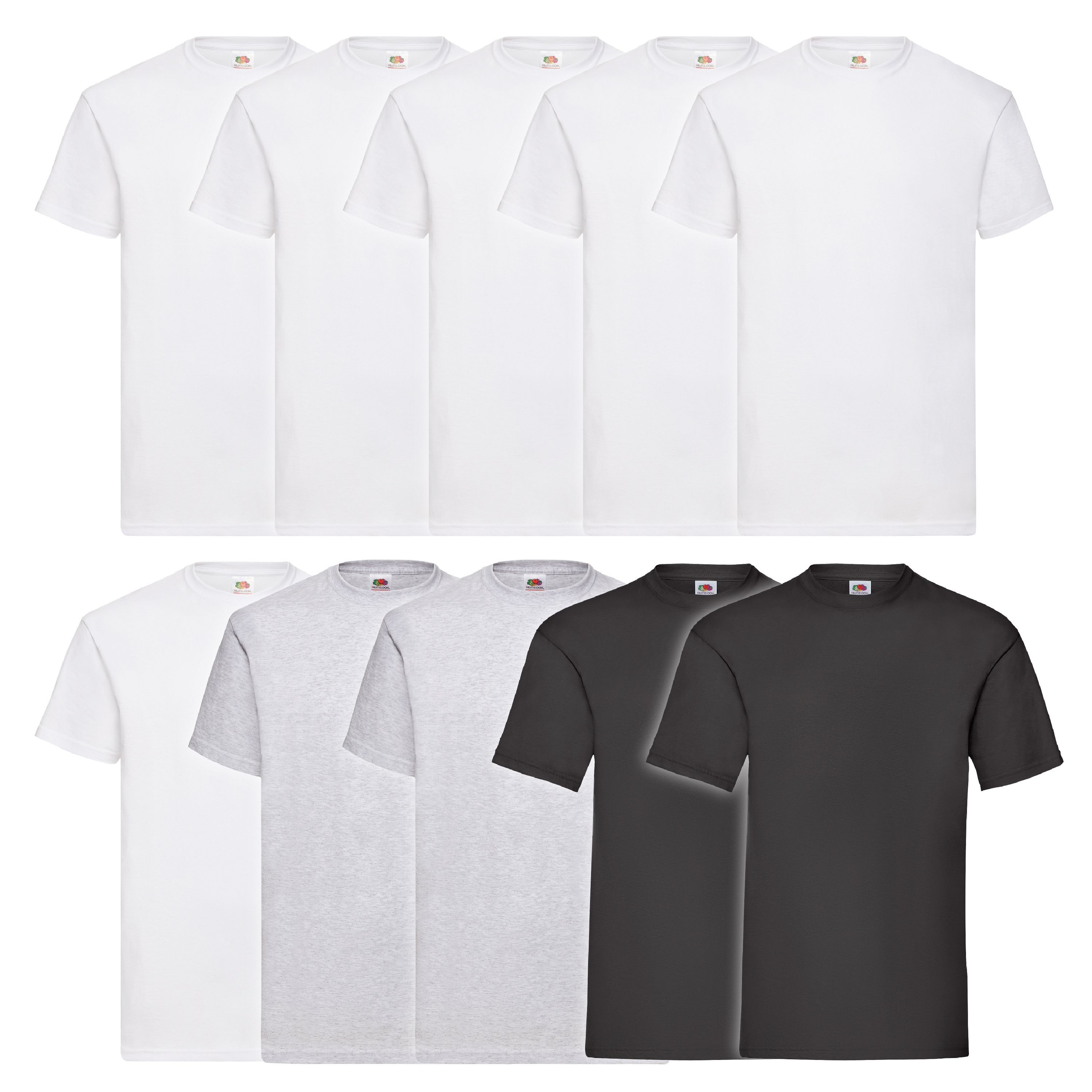 5er 10er Fruit of the Loom Valueweight T