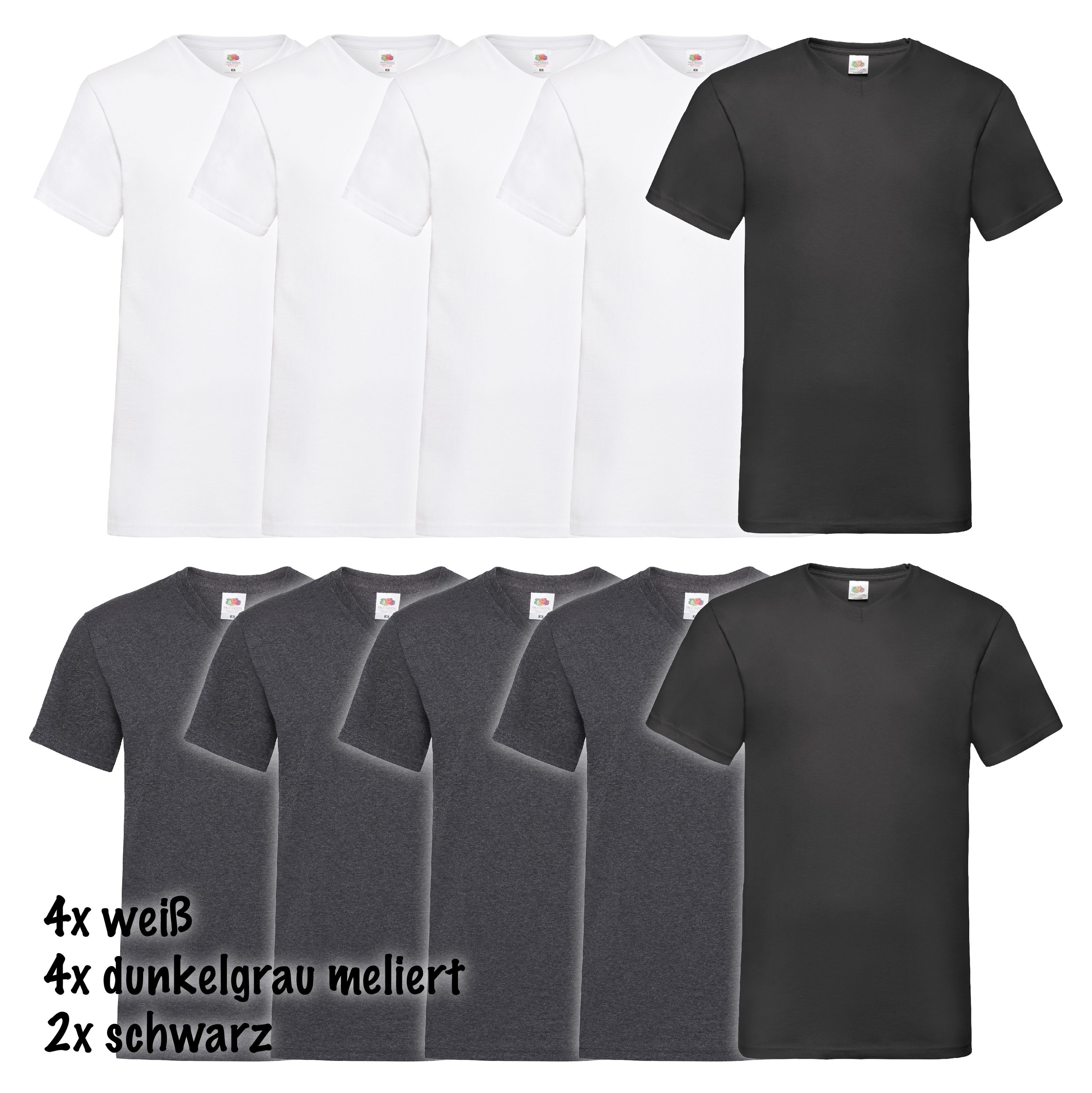 Pack Da 5 T-Shirt Fruit Of The Loom Donna - 100% Cotone, Magliette Basic E Comfortevoli - Foto 7
