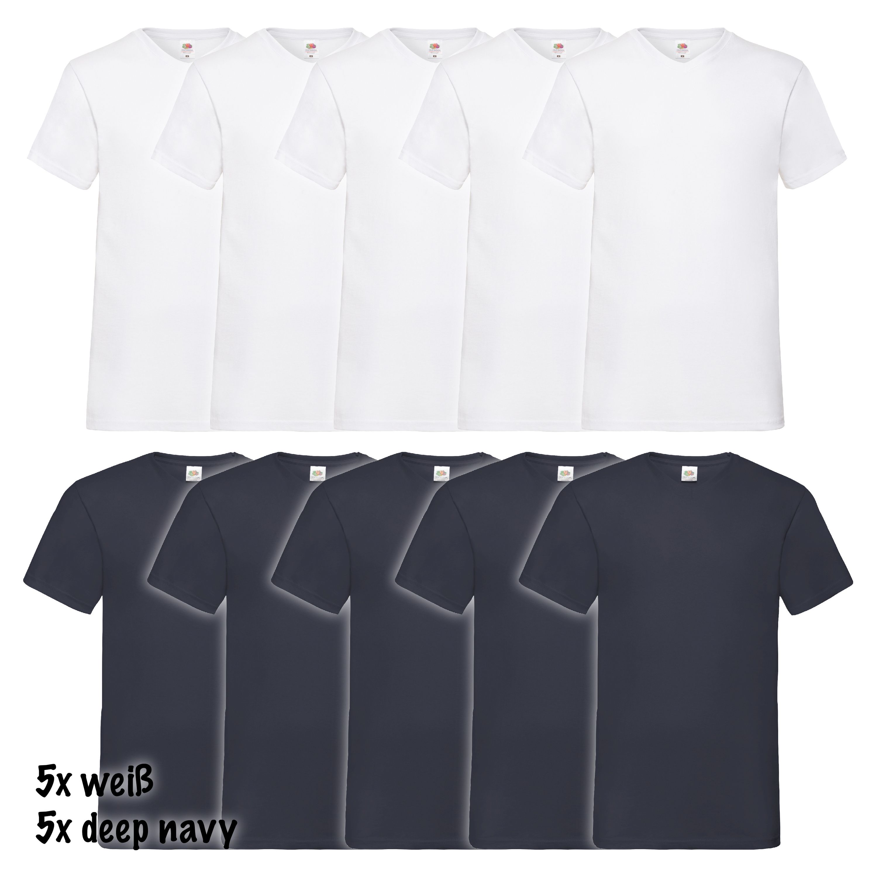 Fruit of the Loom Valueweight Camiseta (Pack de 5) para Mujer