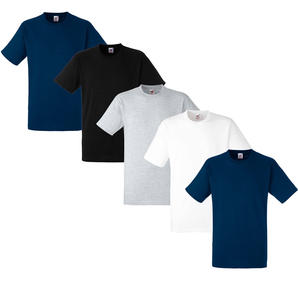 5er Pack Fruit of the Loom Heavy T Herren T-Shirt Mehrpack schwere Qualität WOW