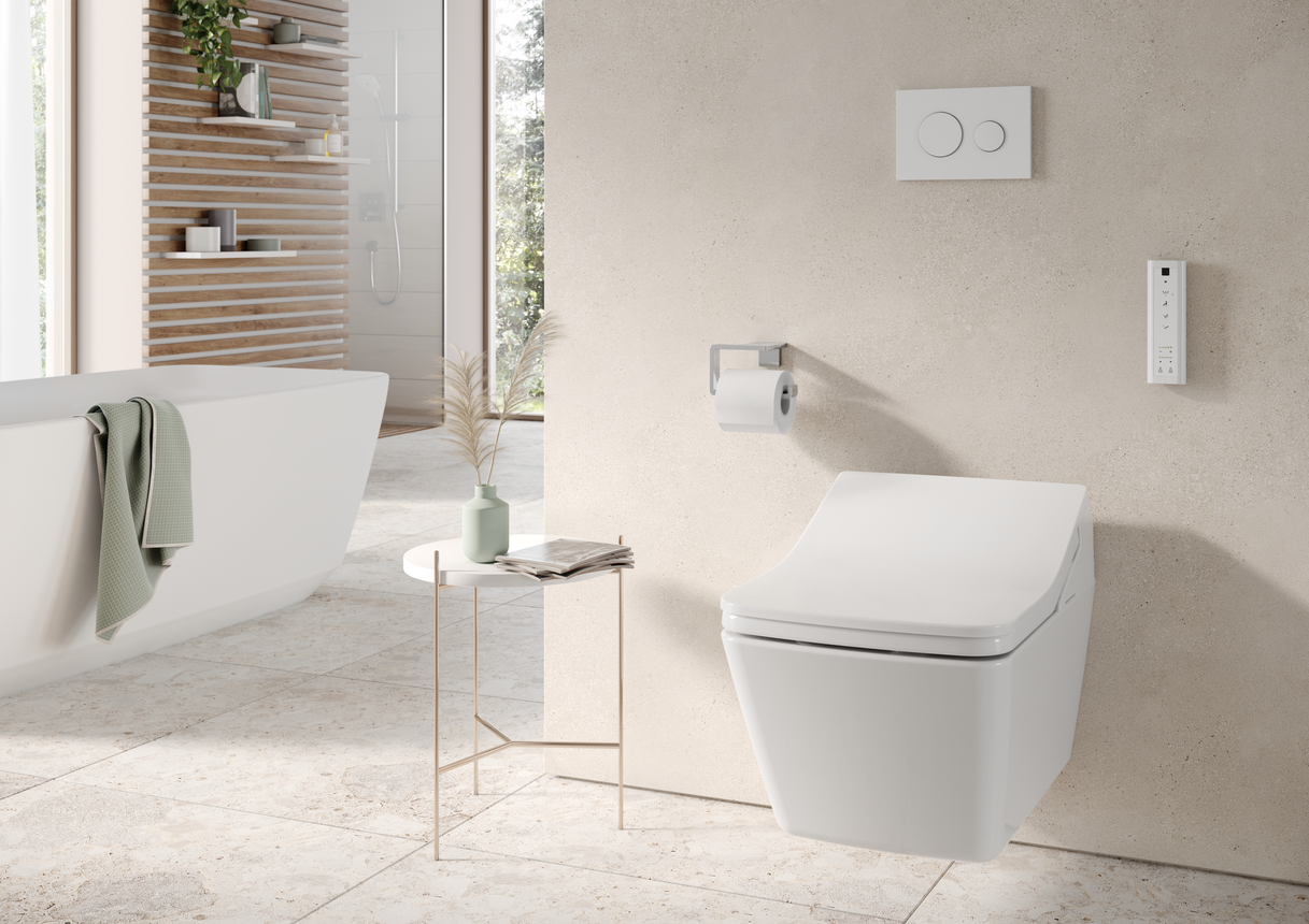 Das WASHLET® SX EWATER+ - Die Designlösung in eckiger Formsprache für Ihr Bad