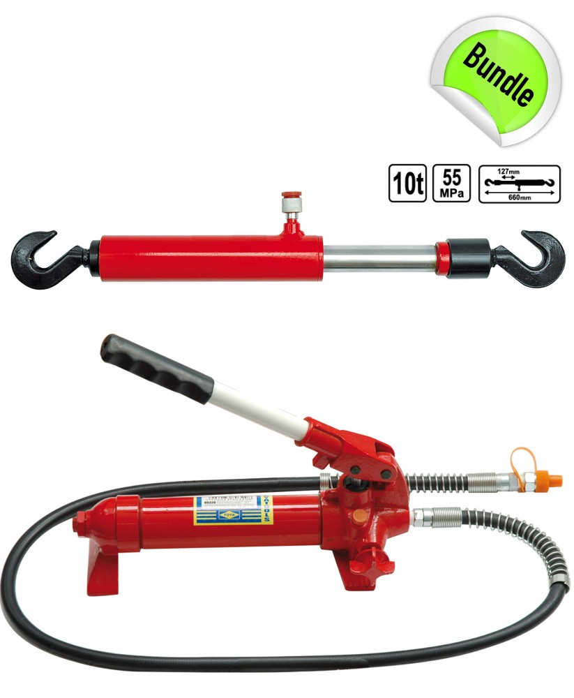 Handpumpe Hydraulik Zugzylinder fr Richtsatz 10 Tonnen | eBay.de