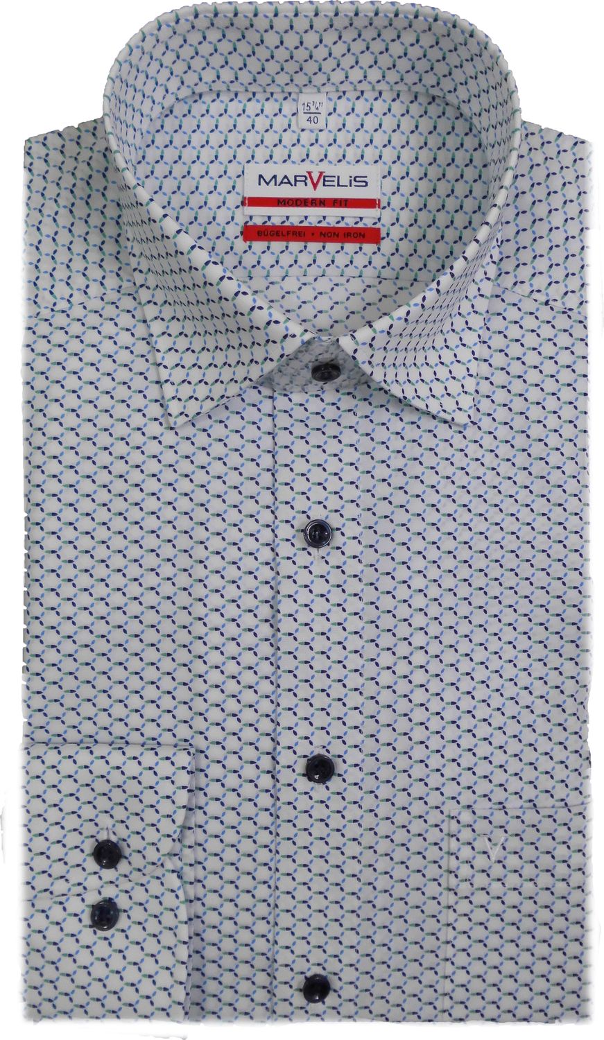 Marvelis hemden modern fit extra langer arm Clearance